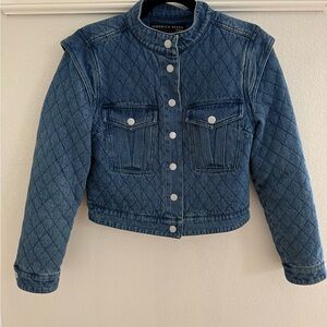 Veronica Beard Killian Quilted Denim Jacket
